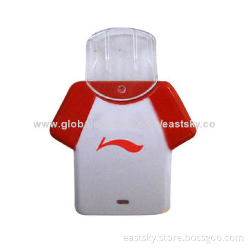Shirt Style USB Flash Drive with Hot-swap and Plug-and-play Features, OEM ServicesNew